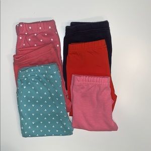 Lot of 6 Carter’s baby girl pants